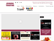 Tablet Screenshot of joburgtheatre.com